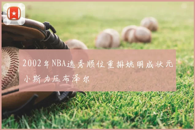 2002年NBA选秀顺位重排姚明成状元小斯力压布泽尔