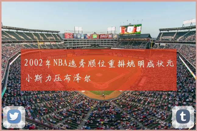 2002年NBA选秀顺位重排姚明成状元小斯力压布泽尔